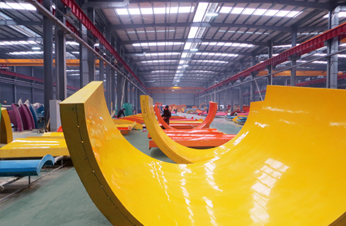 Water slide construction